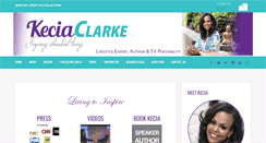 Desktop Screenshot of keciaclarke.com