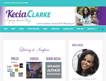 Tablet Screenshot of keciaclarke.com